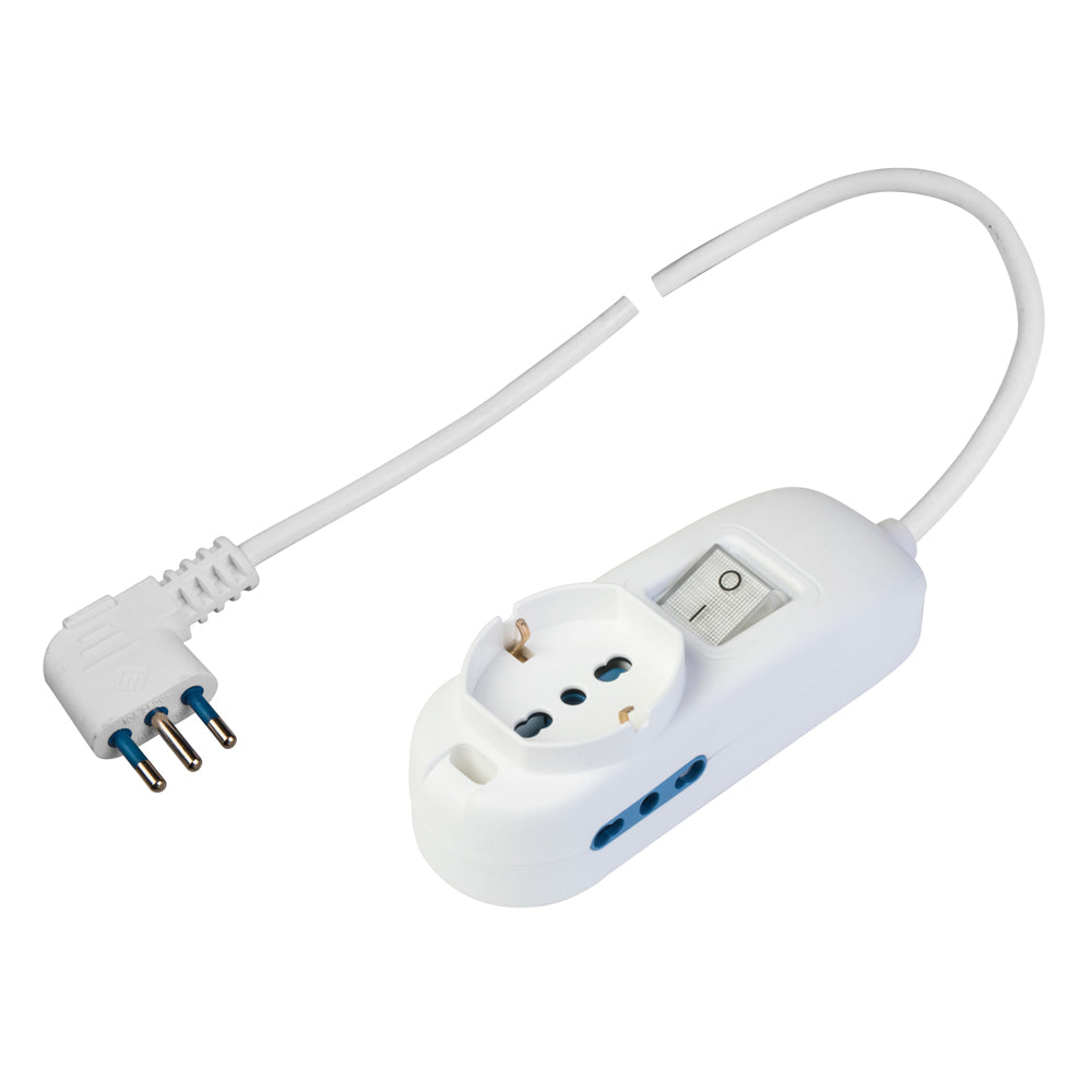 Presa multipla 250 V con 2 prese bivalenti Polypool Presa multipla 250 V con 2 prese bivalenti Polypool